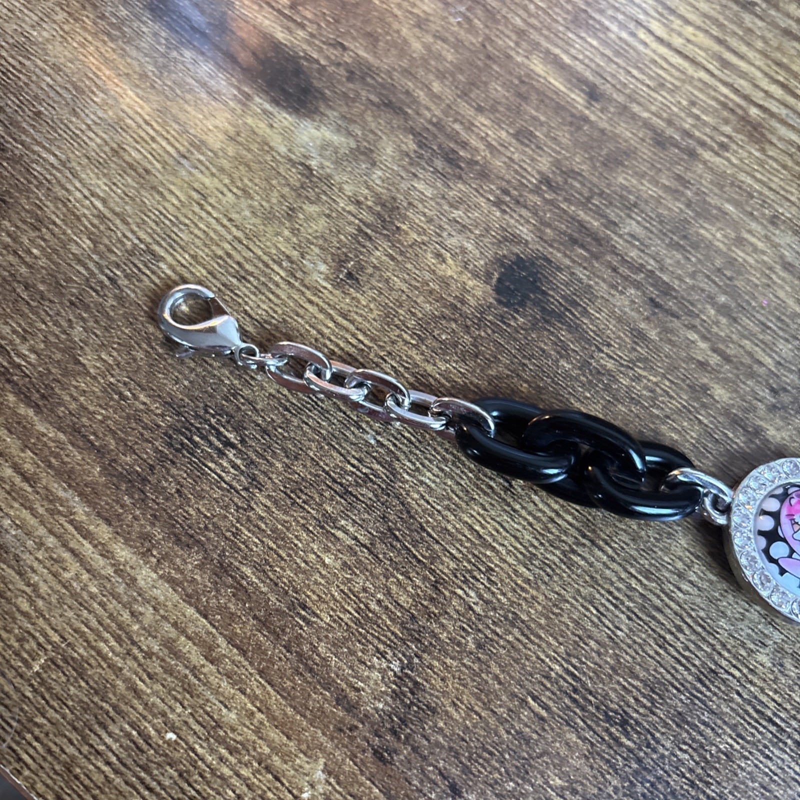 Vintage Hello Kitty X Tarina Tarantino Pink Head Mod Chain Bracelet 20CM