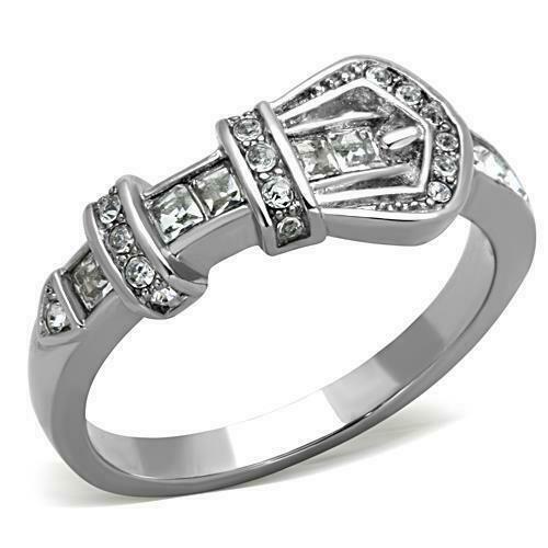 Brilliant Belt Top Grade Crystal Cocktail Fashion Ring 5 6 7 8 9 10 Tk1334