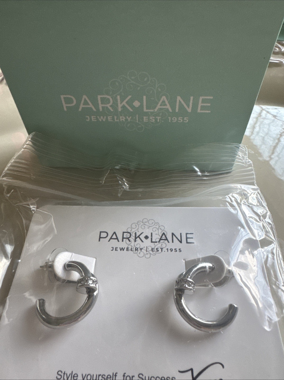 Park Lane Silver Nail Hoop Earrings