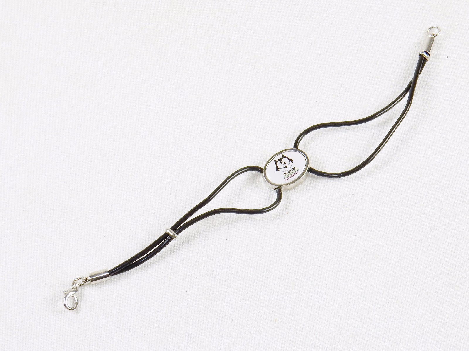 Felix The Cat Fashion Jewelry Set ~ Dog Tag, Earrings, Bracelet ~ #FLX-WRD-03