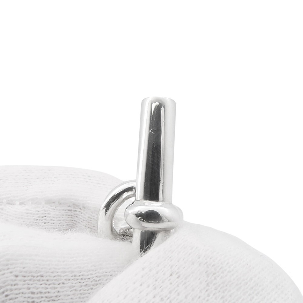Hermes Chene Dunkle Silver Bracelet 6.5in W14.1mm x H8.6mm Unused