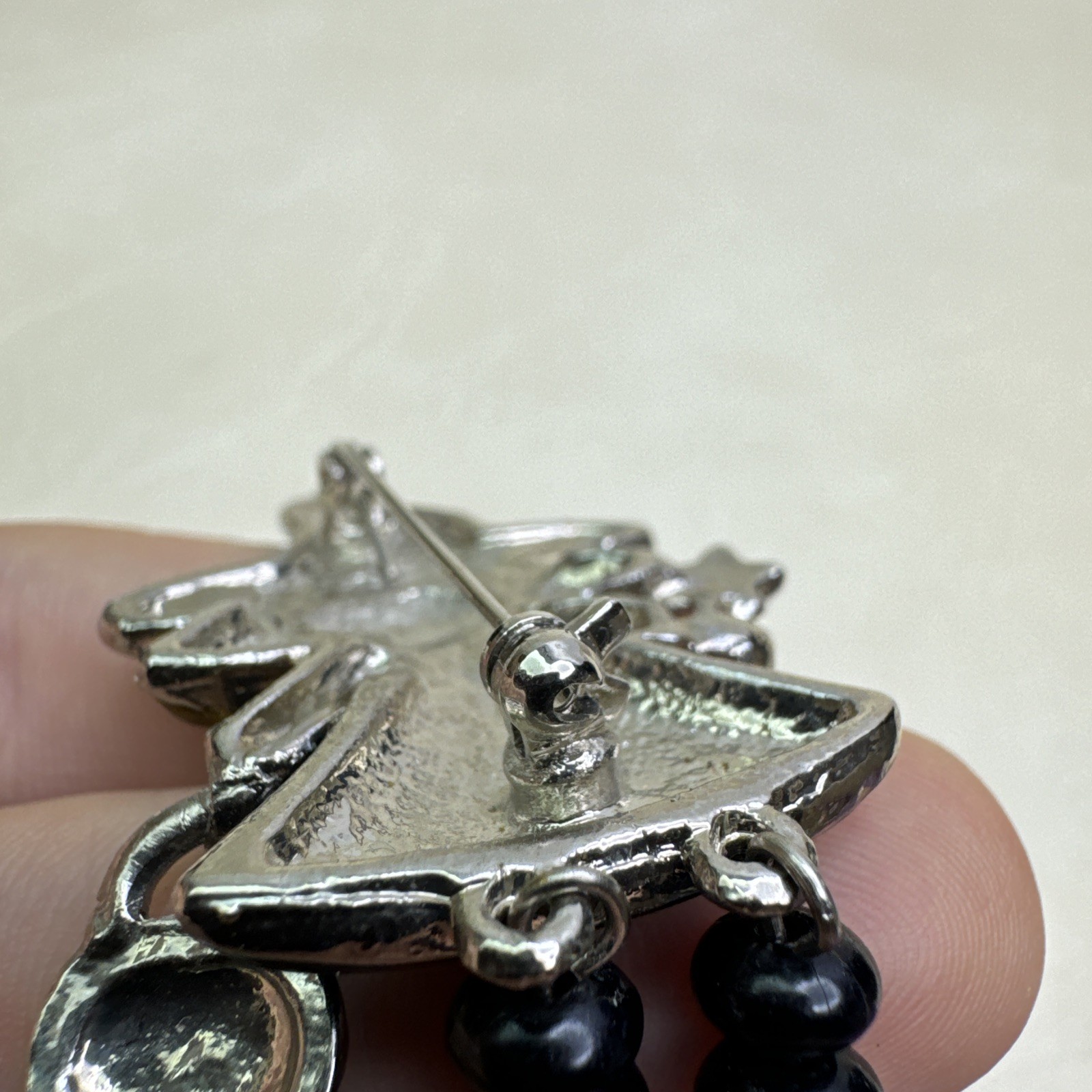 Halloween Witch Brooch Pins Lot of 3 Trick or Treat Bear Pumpkin Brook Enamel