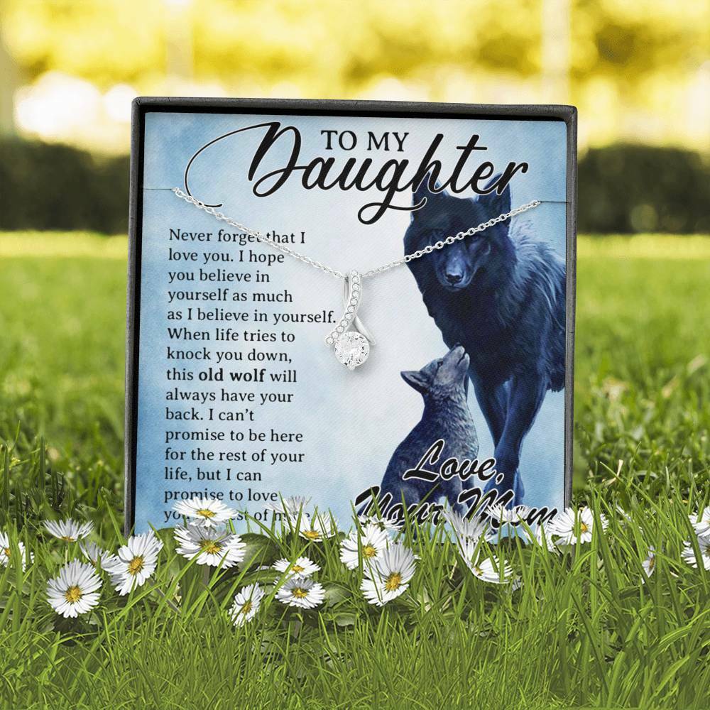 To My Daughter Necklace, Daughter Father Necklace, Daughter Gift from Mom