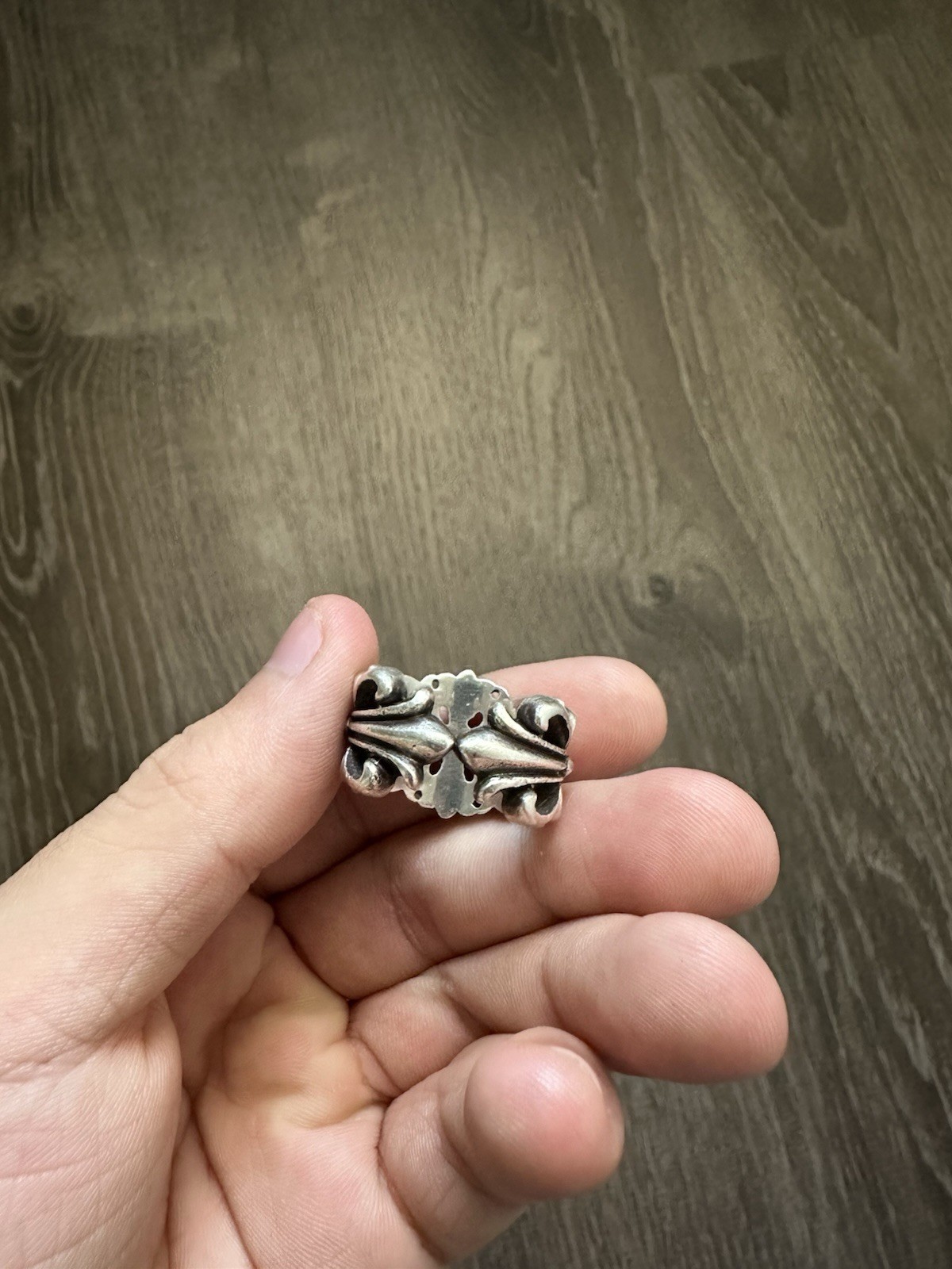 Chrome Hearts Double Floral Ring Size 7 100% Authentic