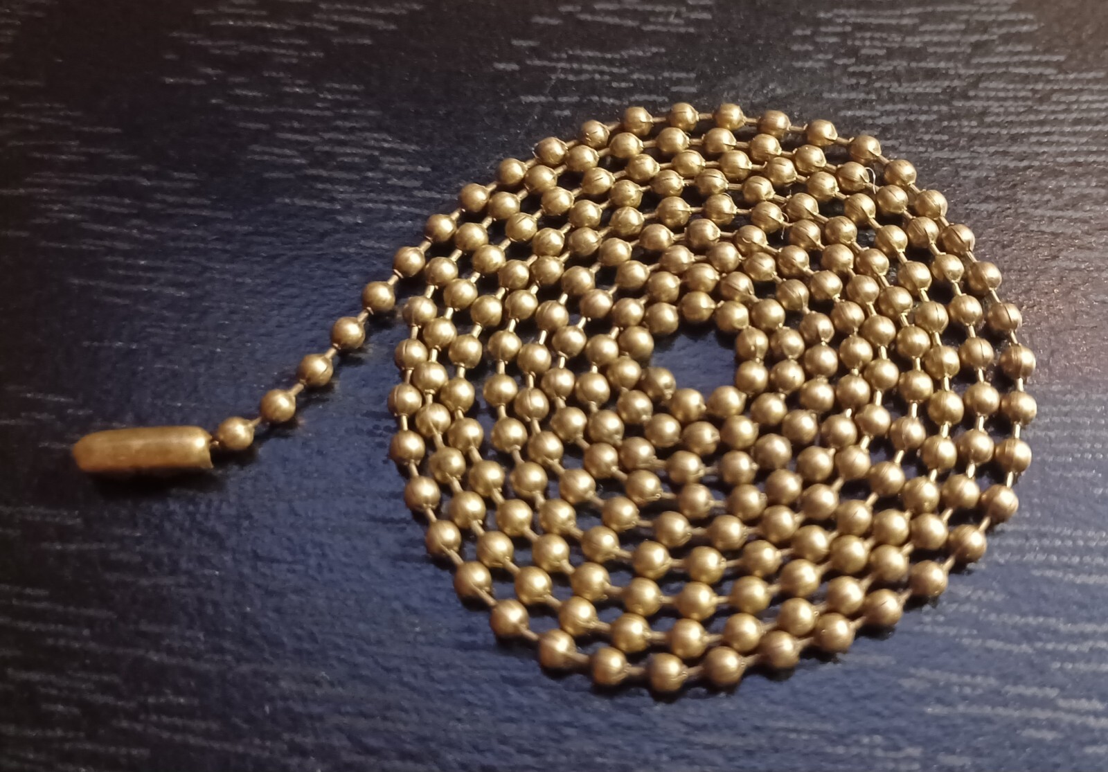 30″ Antique Bronze 2.4mm Ball Bead Stylish Military Dog Tag Chain Necklace