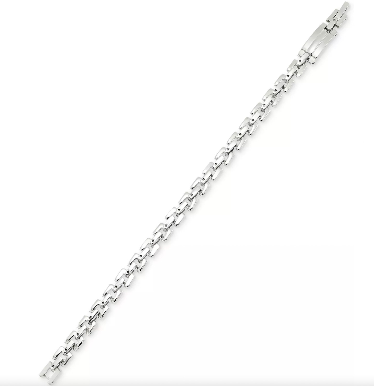 LEGACY FOR MEN SIMONE SMITH SQUARE LINK STAINLESS STEEL BRACELET $200 MSRP NEW