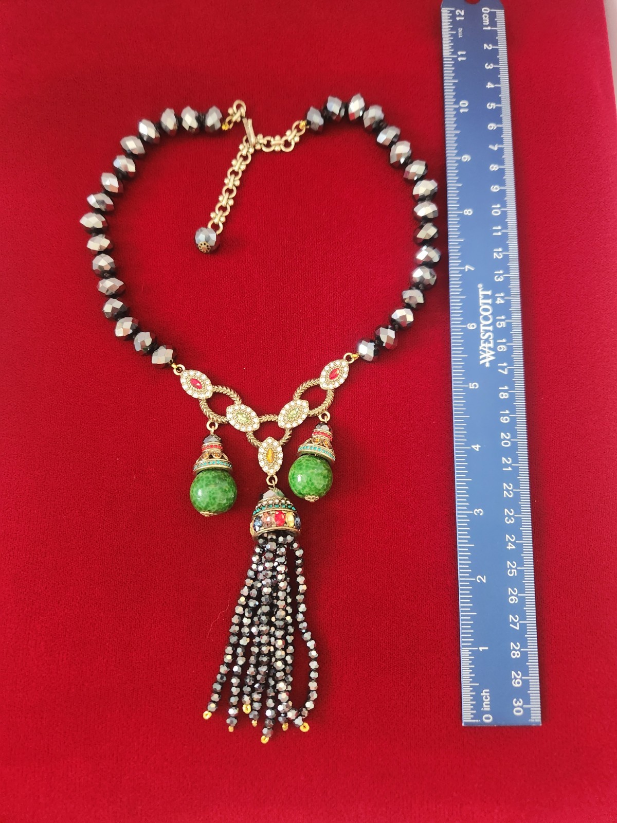Heidi Daus Inspired Oriental Style Tassel Necklace