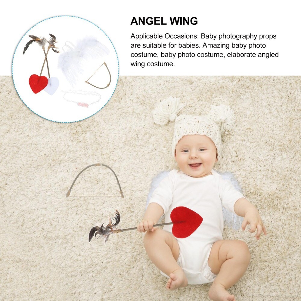 Baby Boy Cupid Outfit Wings Infant Angel Photo Costume Child