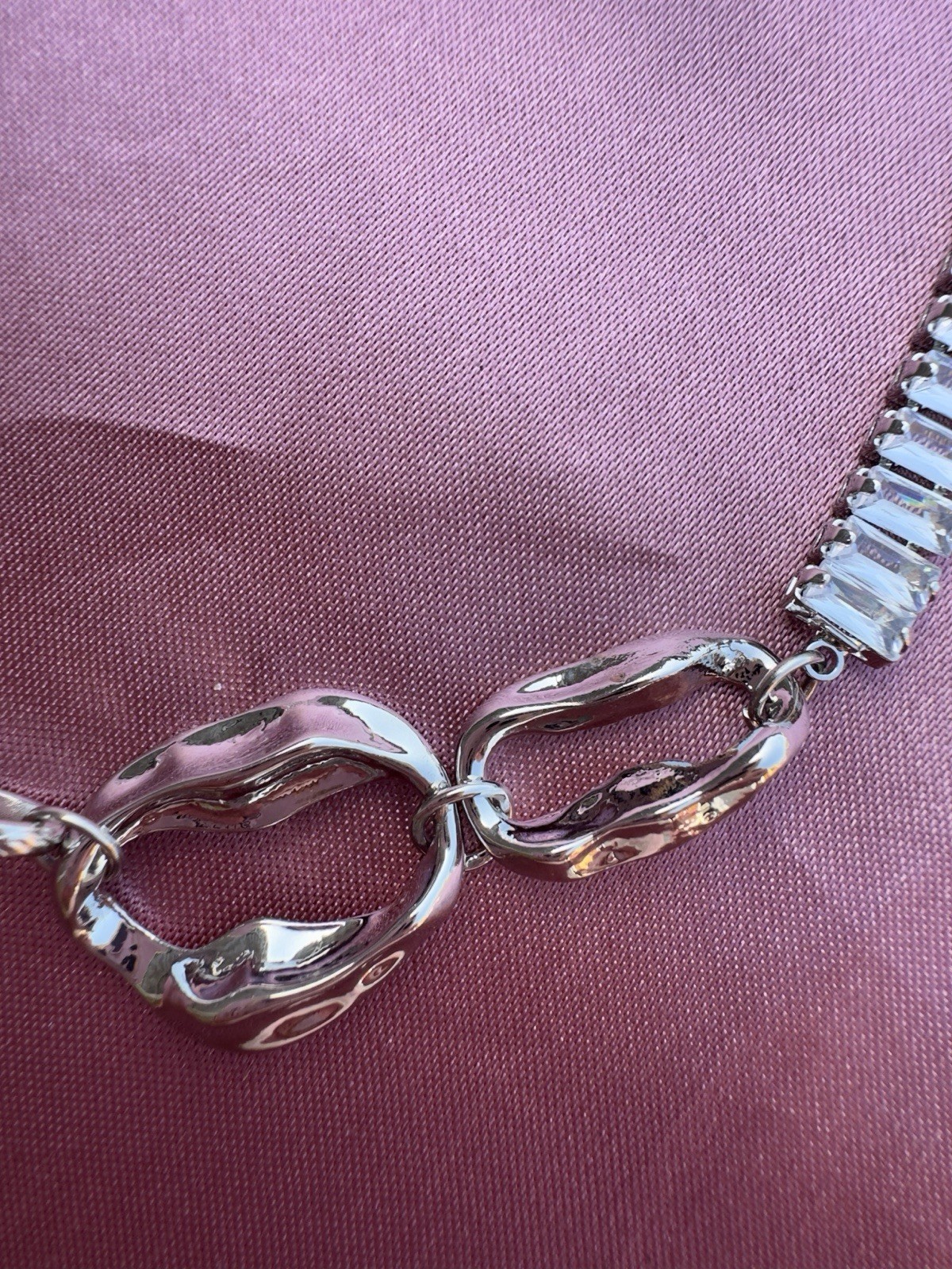 Titanium Steel Necklace With Irregular Design