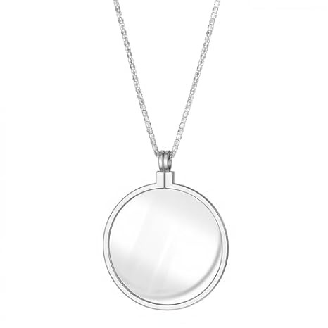 Cobee 5X Magnifying Glass Necklace Monocle, 1.7″ Wearable Lens for Reading
