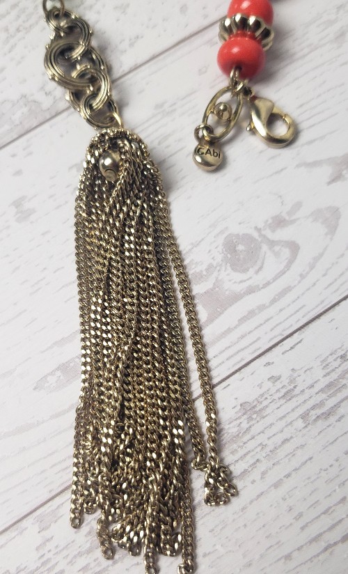 Cabi Necklace Flapper Length Detachable 2 Part Convertible Glass Beads FREE SHIP
