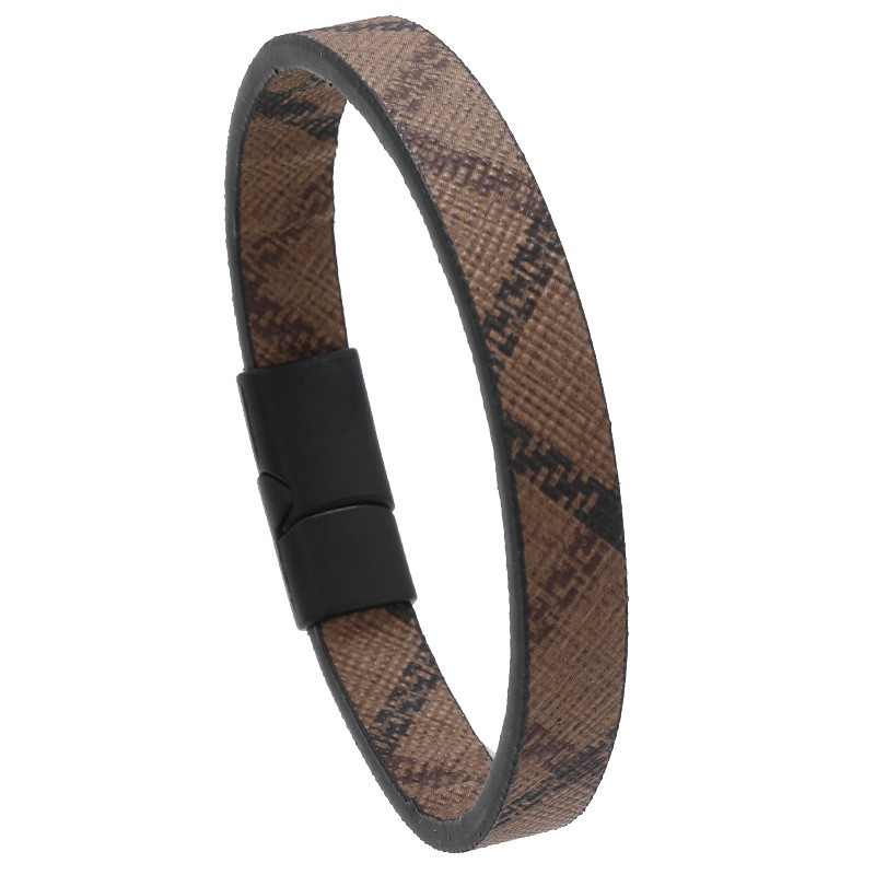 Men’s Leather Bracelet Stainless Steel Multilayer Braided Rope Classic Jewelry