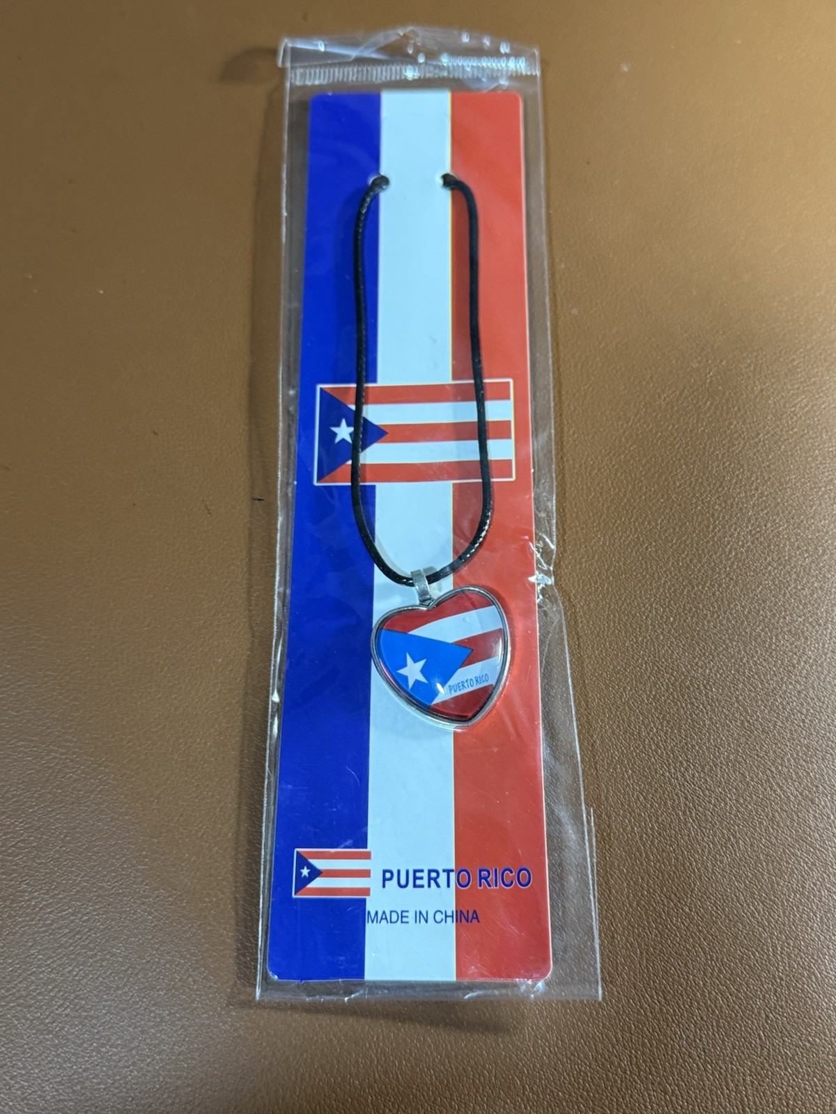 Puerto Rico Necklace with Flag
