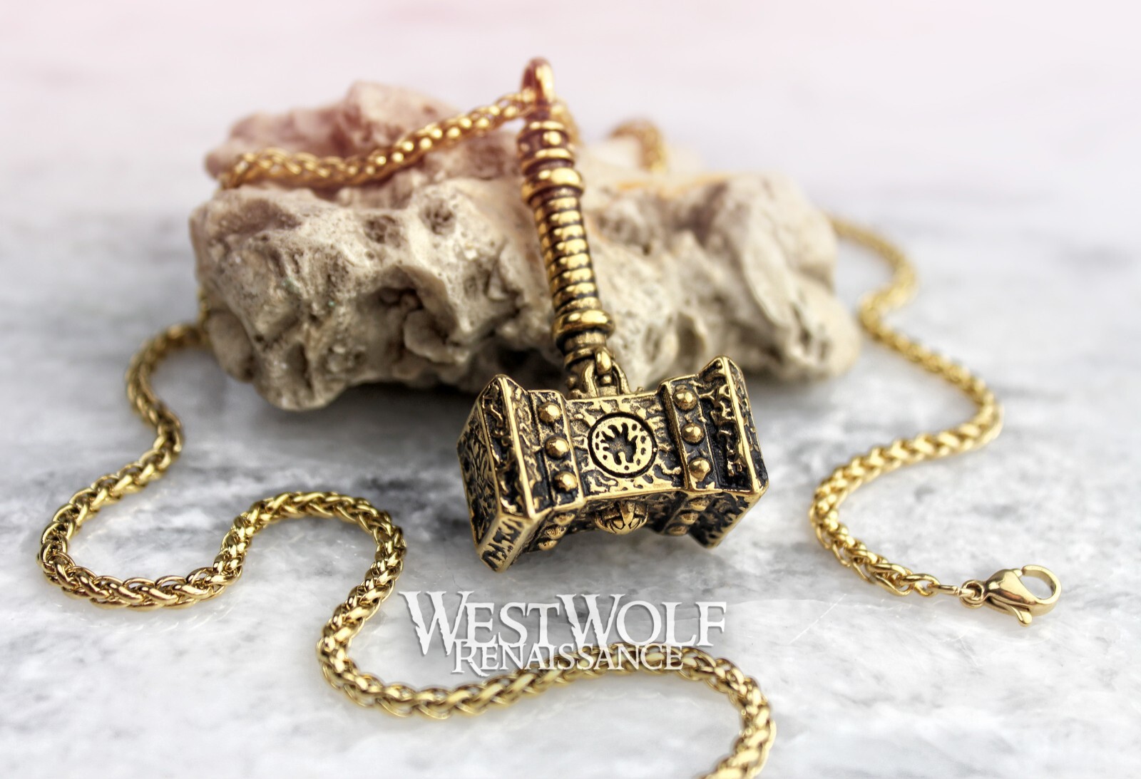 Braided Wheat Style Chains for Pendants – Necklace/Gold/Viking/Celtic/Jewelry