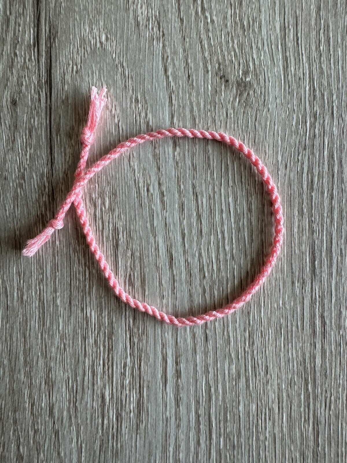 Friendship Bracelet Anklet Cotton Thread Woven Neon Bracelet Ankle Peach