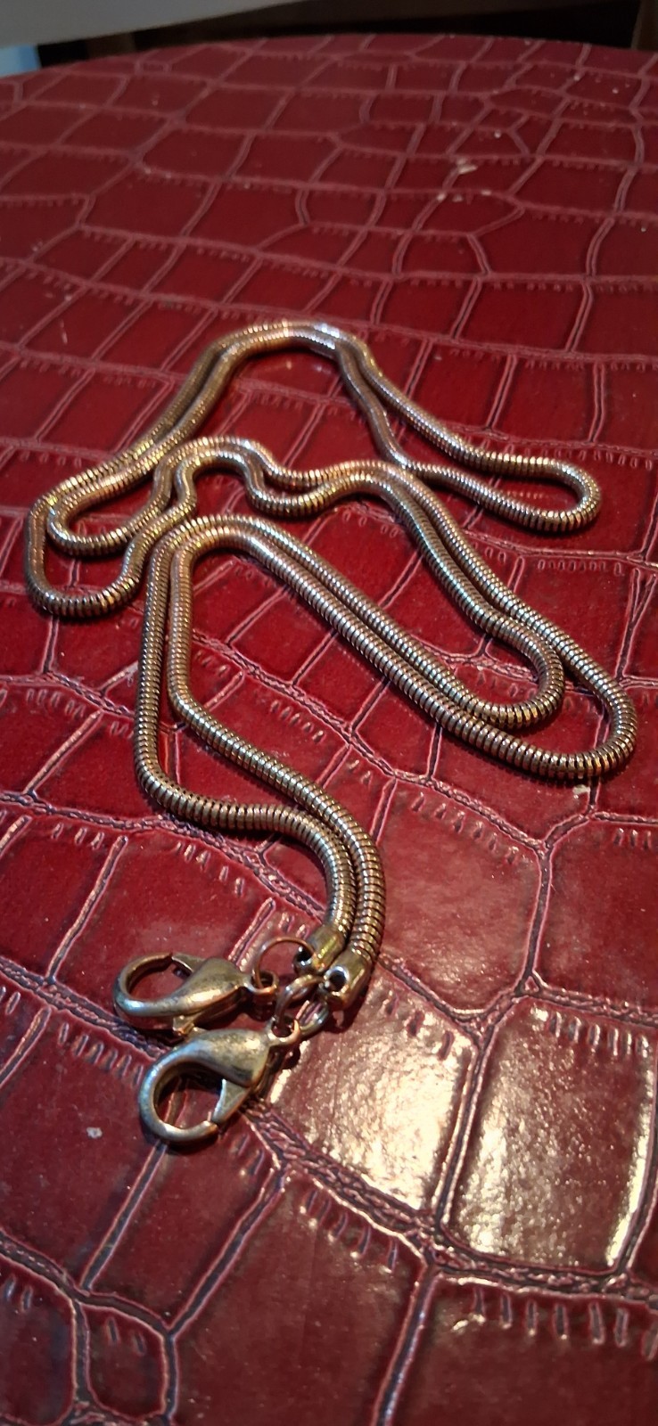 100 % Copper Snake Chain Necklace Handmade Copper Chain Jb0152