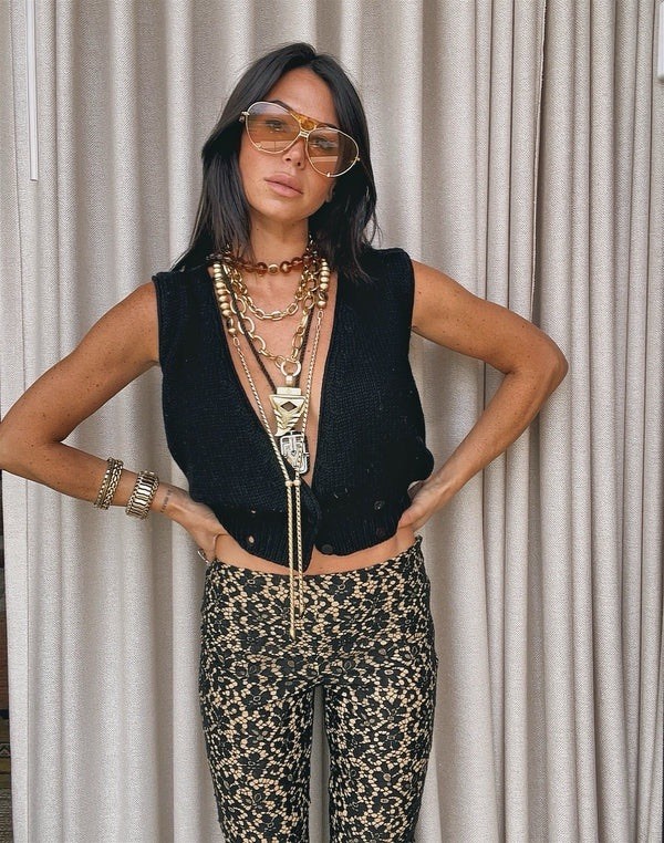 Dylanlex Nylah Lariat Necklace Gold/Amber