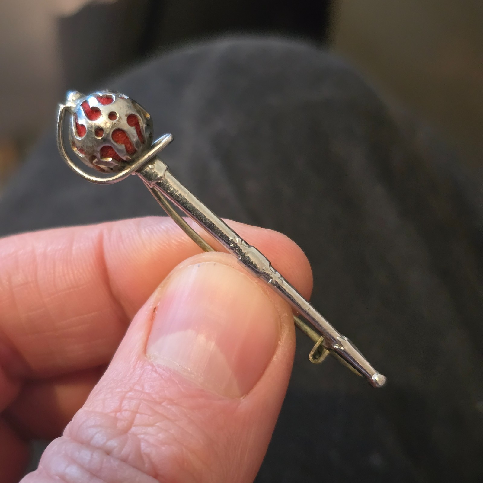 Vintage Mizpah Military Sword Brooch