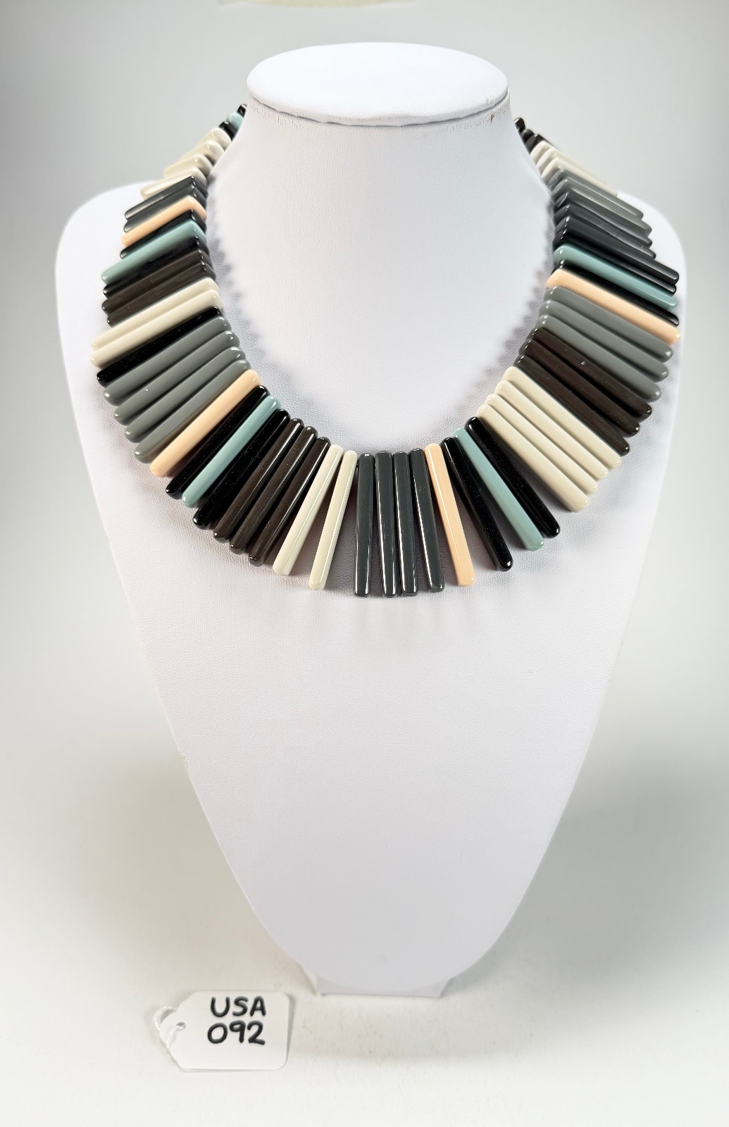 Marion Godart – Natural “Roi De La Tribu” Neutral Mix Resin Necklace