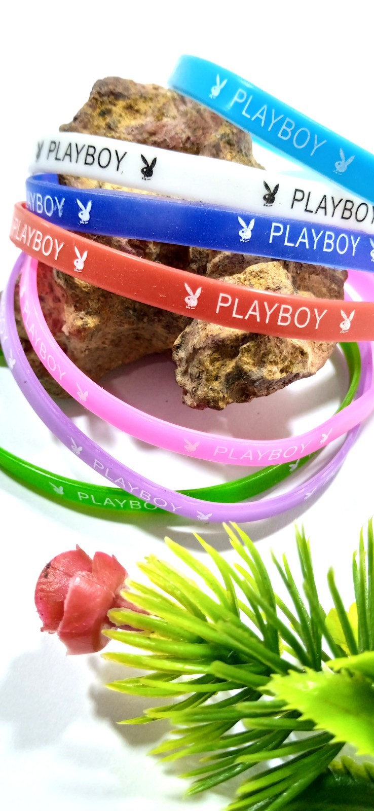 5 Silicone Wristband Thin Bracelets Baller Bands Sport Bands Small color Bands