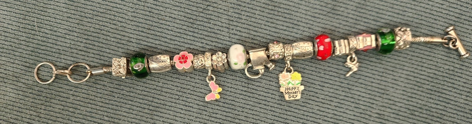 Willabee and Ward Monthly Charm Bracelet MAY Flowers Mothers Day