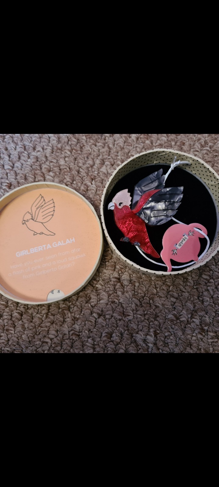 Erstwilder Girlberta Galah Brooch – 2017