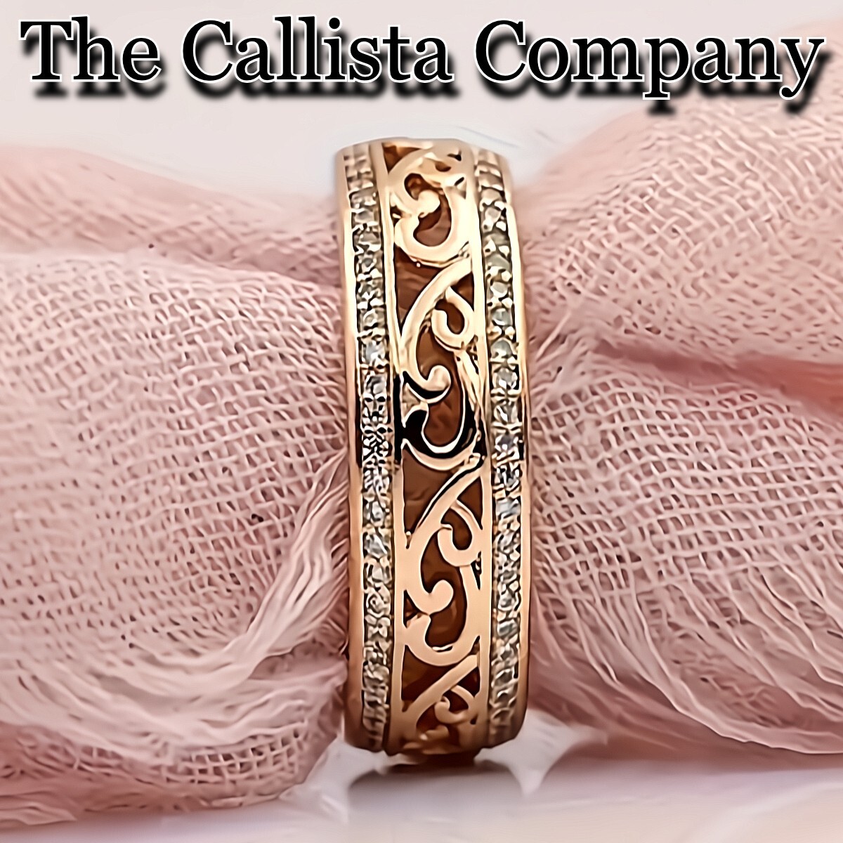 30K+ Sold LAB-CREATED RD CUT CLEAR 3A+ CZ ELEGANT GOLD ETERNITY BAND SZ 6-8