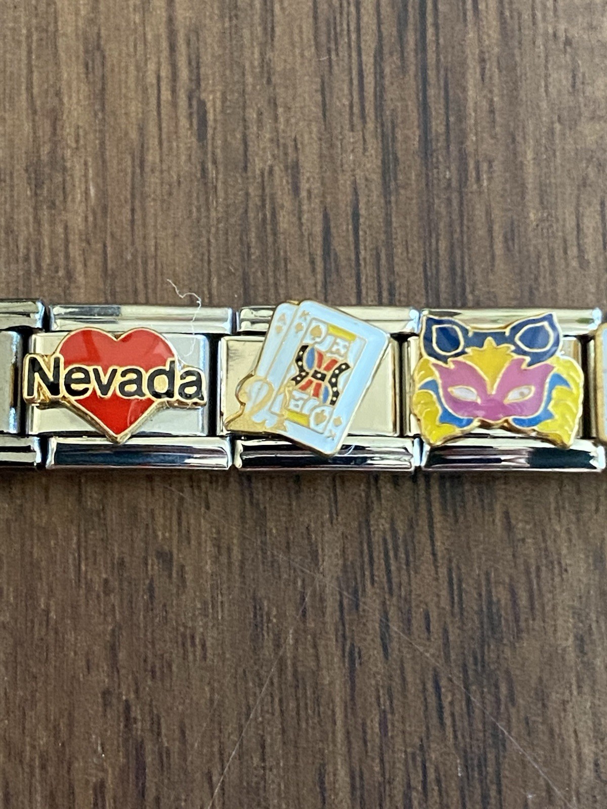 19 Charm Las Vegas/Gambling/Casino/Poker Bracelet Italian Charm New