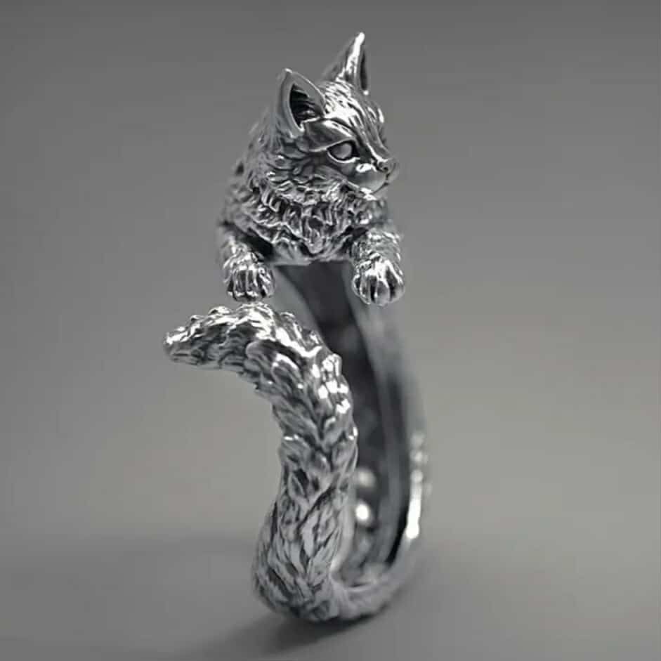 Elegant 925 Sterling Silver Charms New Fashion Leopard Cat Ring One Size Fit All