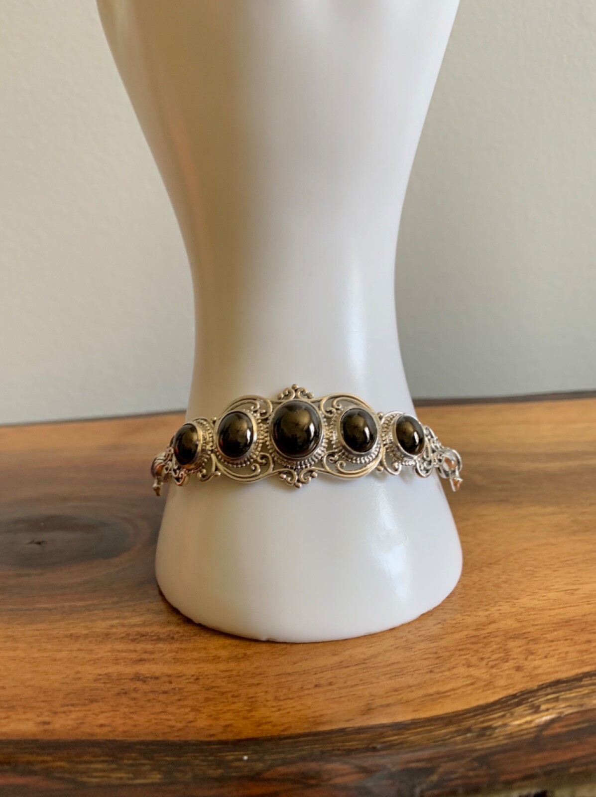Elite Shungite Bracelet in Sterling Silver – 8.0 ctw. (7.25-8.25 in.)