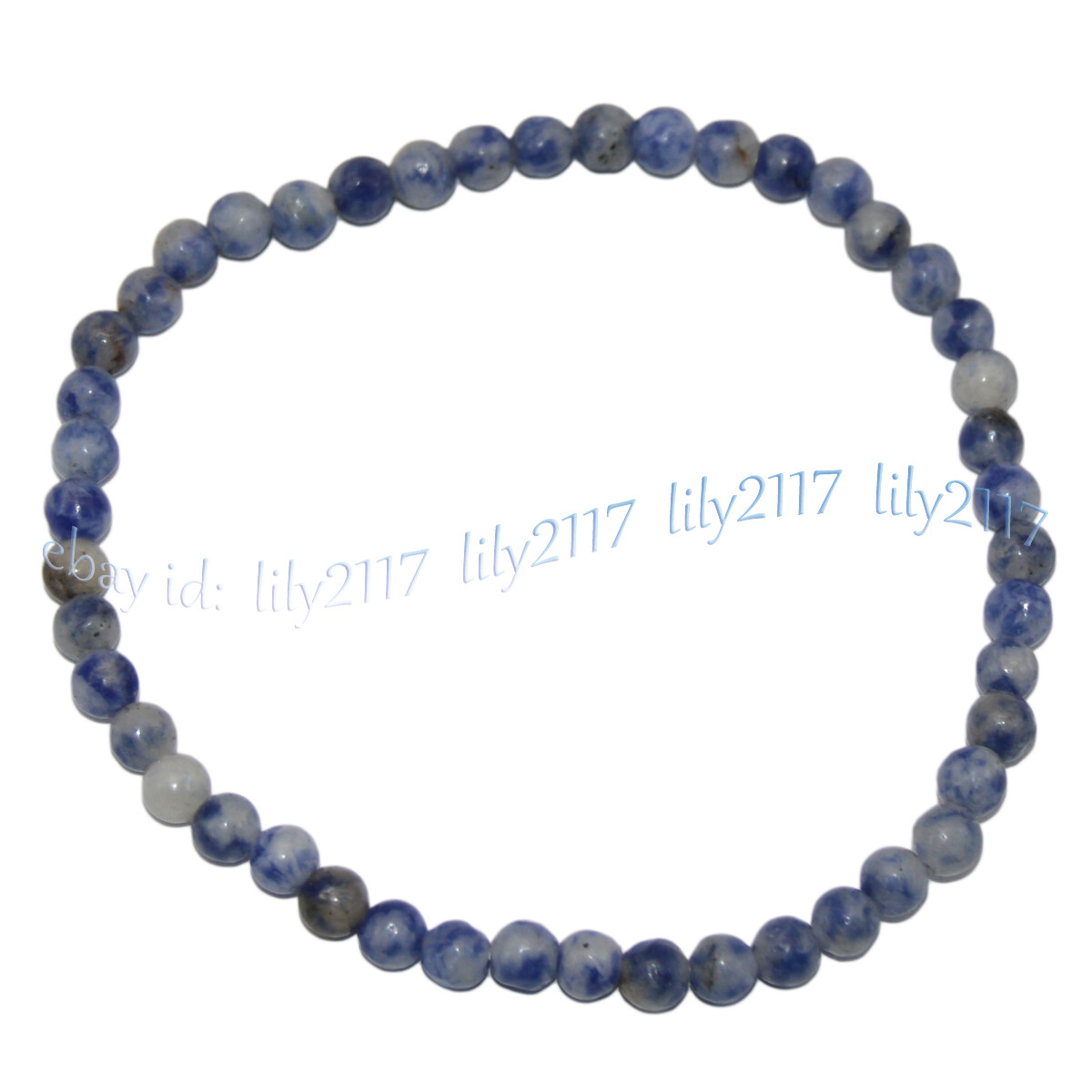 Handmade 4mm Mixed Natural Gemstone Round Beads Stretchy Bracelet Reiki Chakra