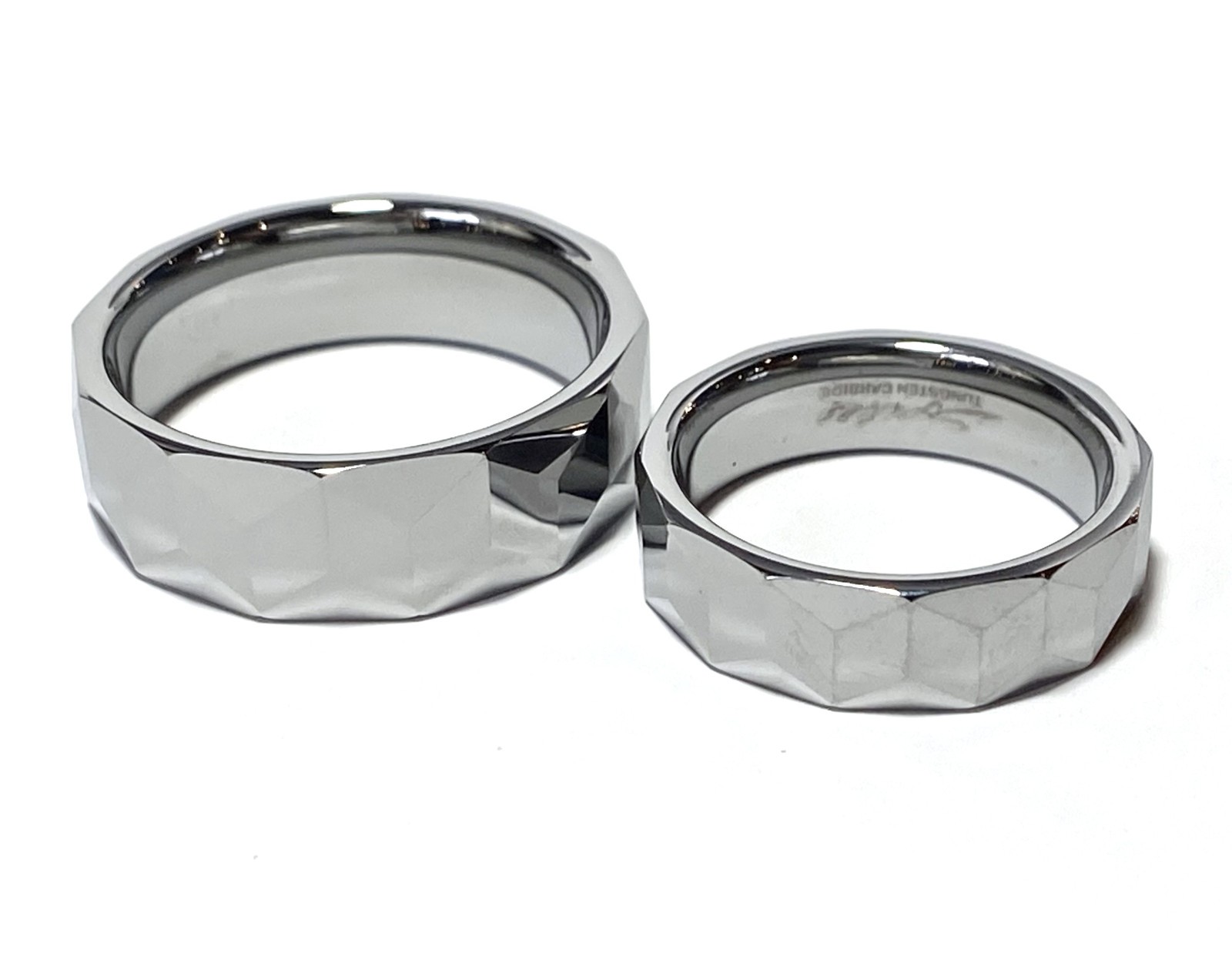 Prism Design Tungsten Carbide Wedding Ring Size 5,6,7,8,9,10,11,12,13 (f86)
