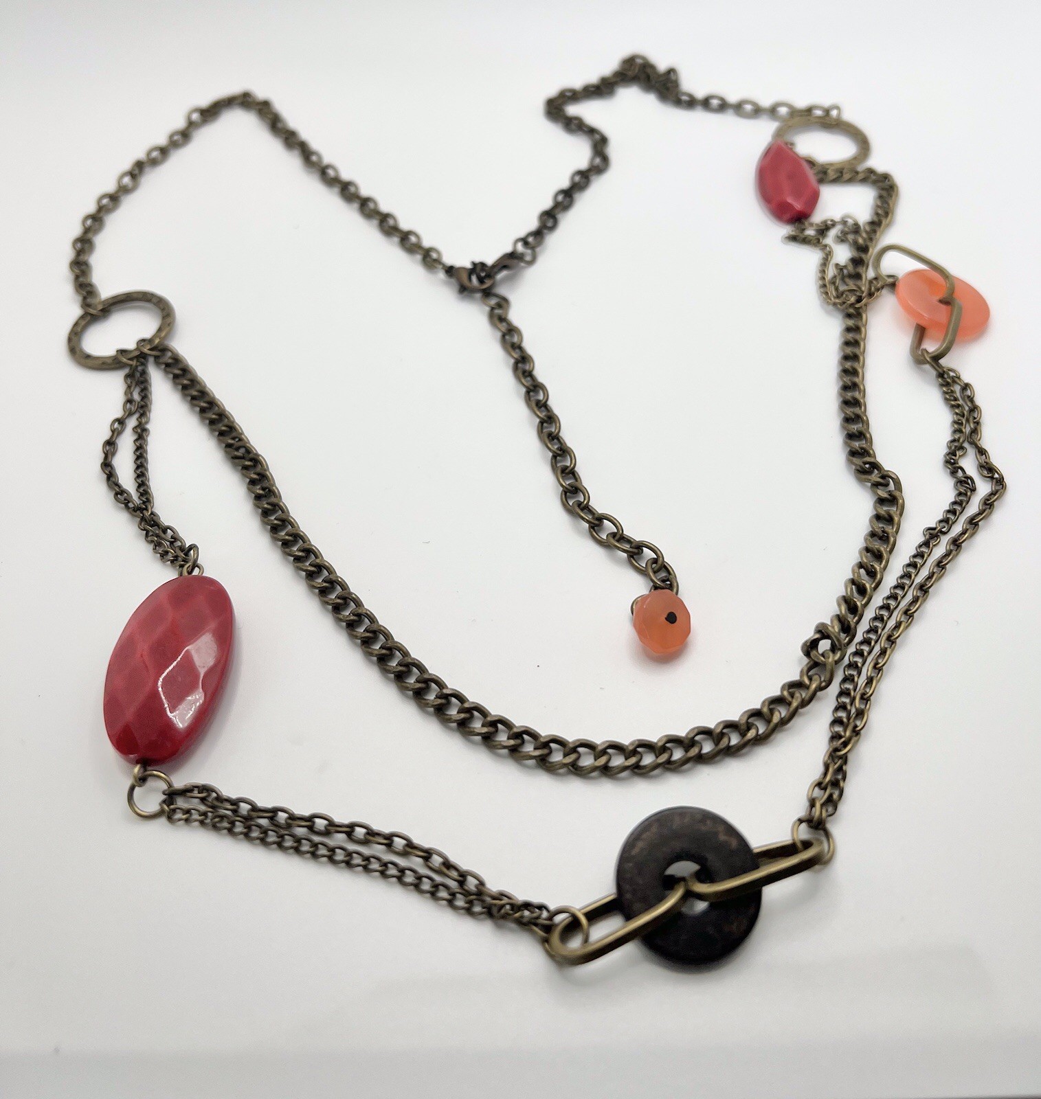 Premier Designs Piper Colorful Multi-Chain Necklace / Pendant / Bracelet Set
