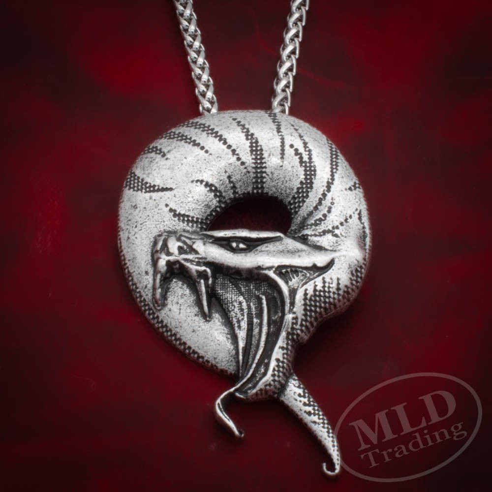 Dragon Serpent Necklace – Gothic Viking Pendant Jewelry for Bold Mortals