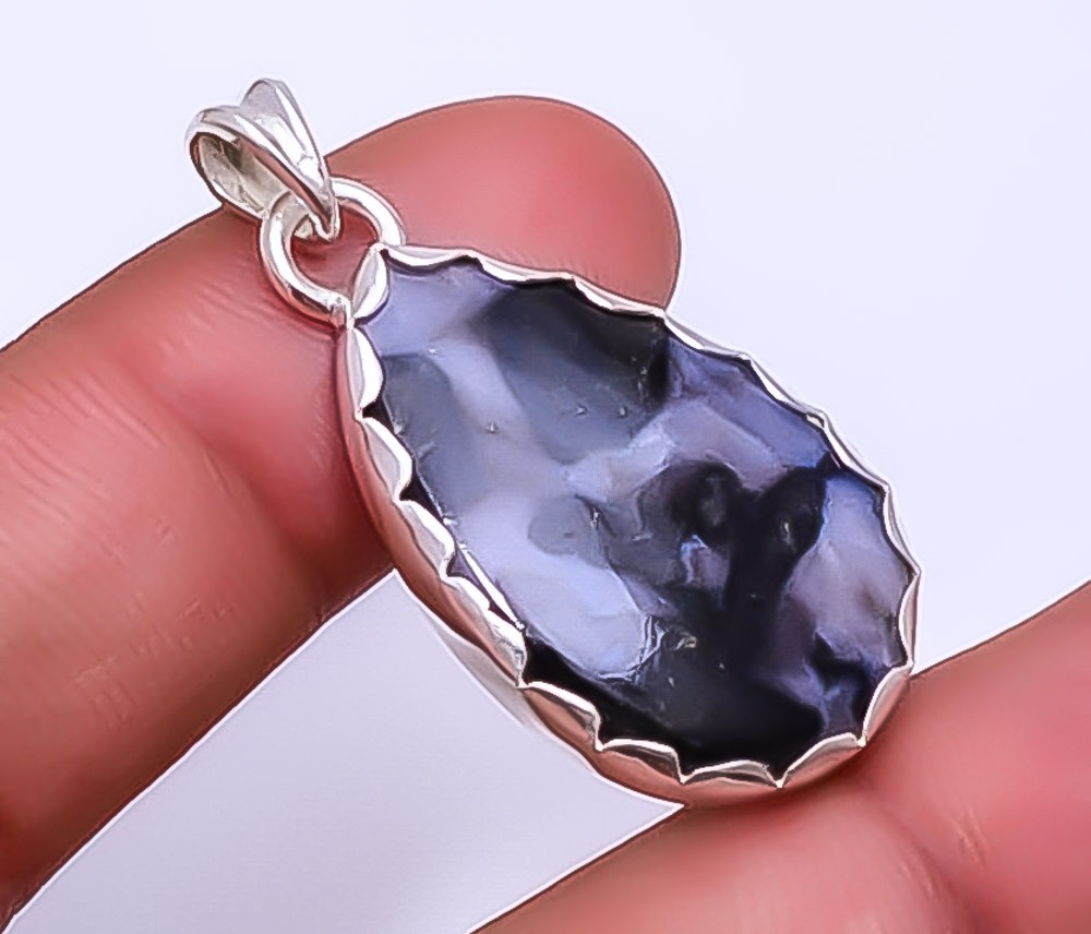 Gabronite – Madagascar 925 Sterling Silver Pendant 1.56″ P914621, Christmas Gift