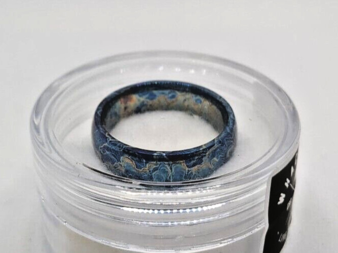 Anodized Titanium Ring-Colorful Random Lightning Strike Pattern Men / Women- 9.5