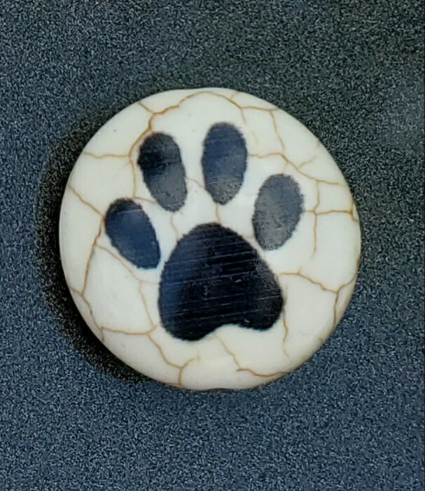 Dog Cat Pawprint Snap fits ginger snap