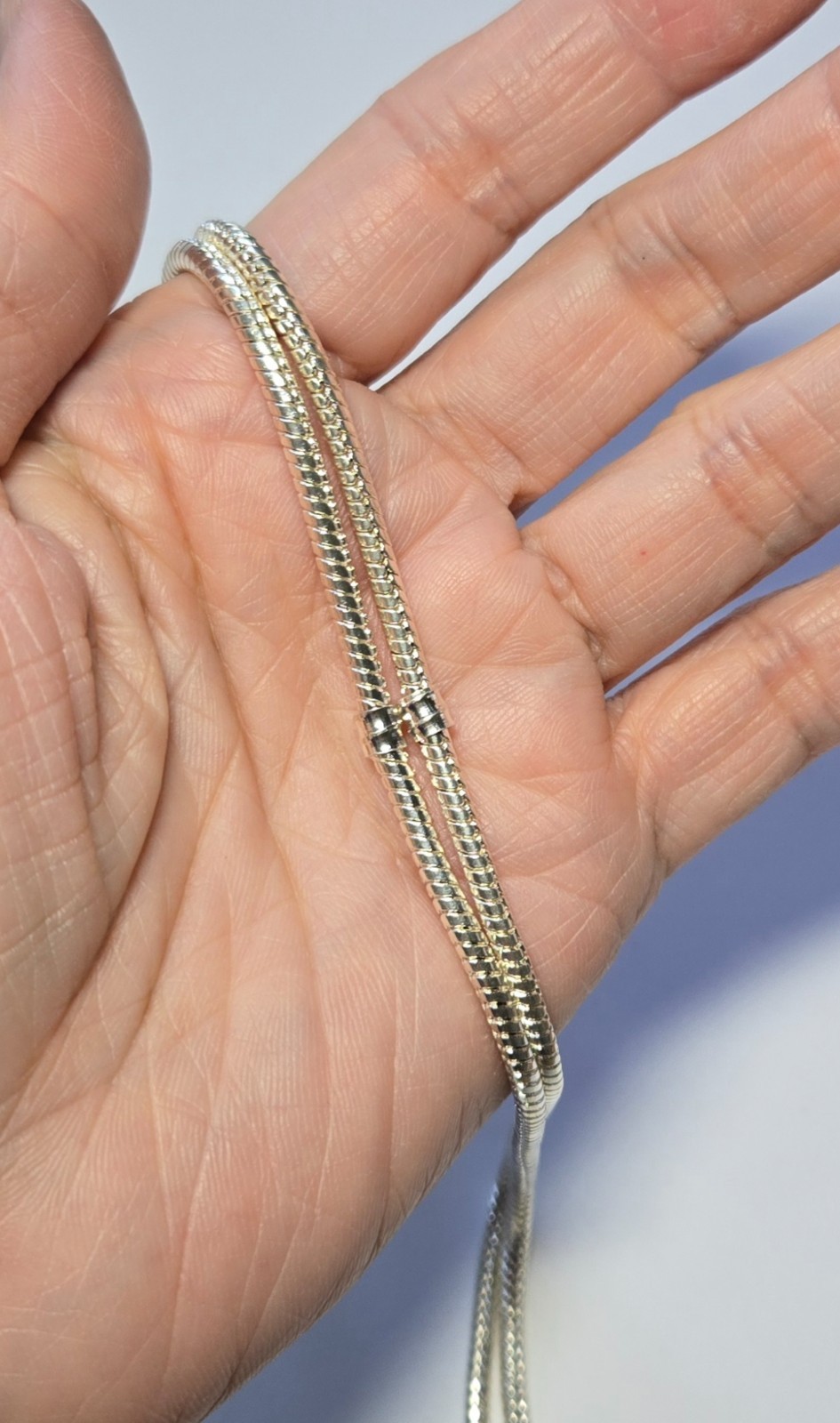 Necklace Chain Bulk Silver Plated European Style Necklace Chain 27 inch 10 pcs