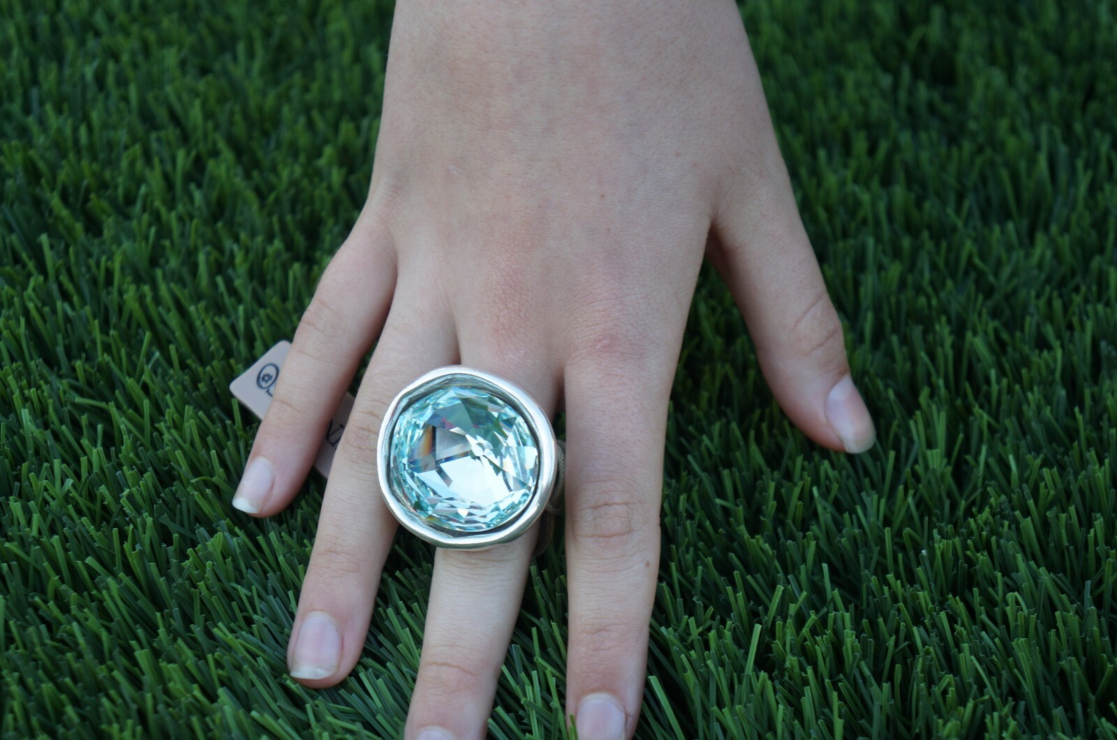NWT Uno De 50 Large Elements Crystal OH MY GOODNESS Ring 6 7.5 8 9 S M L XL XXL