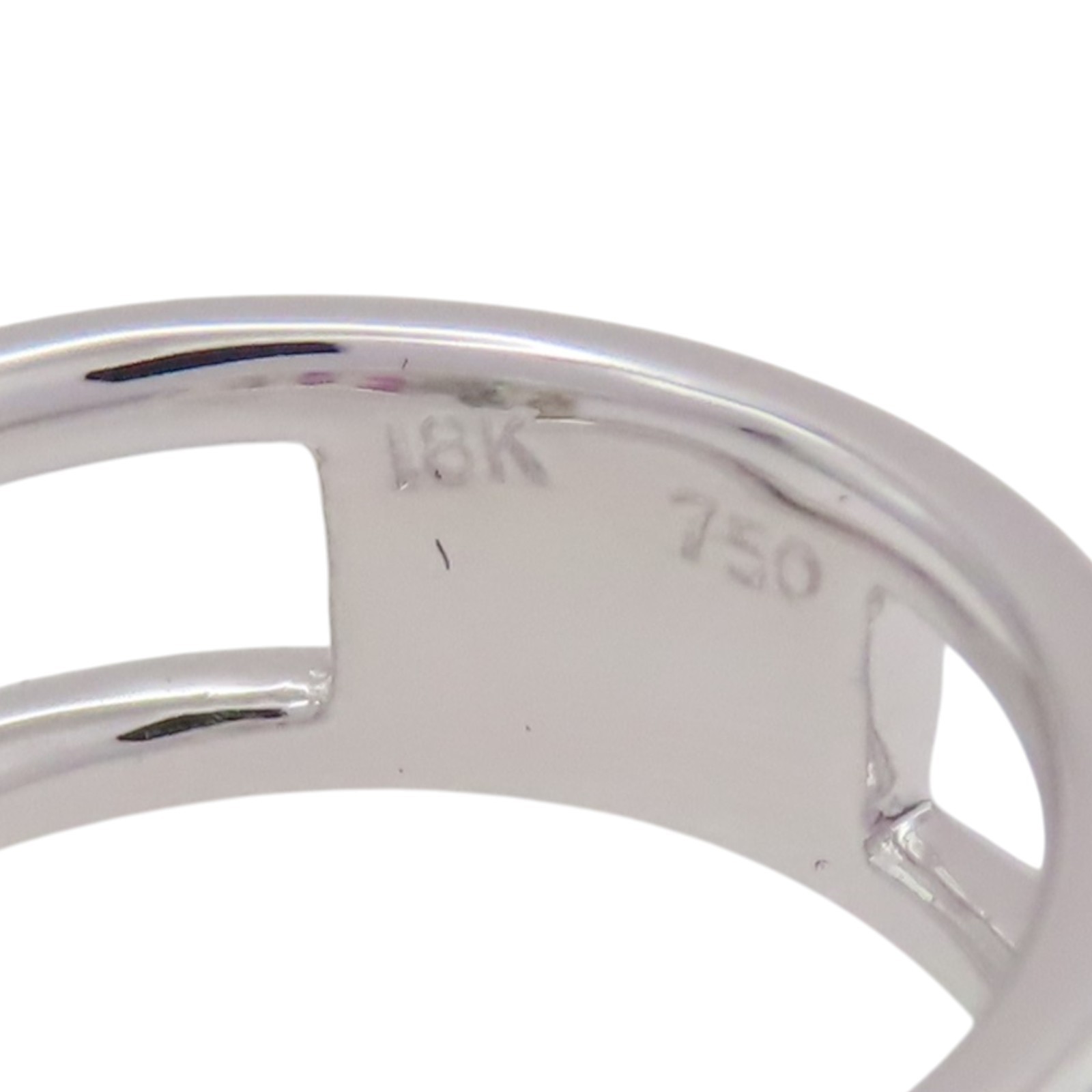 JEWELRY 0.16ct Ruby Butterfly Ring 18K White Gold US Size 3.75