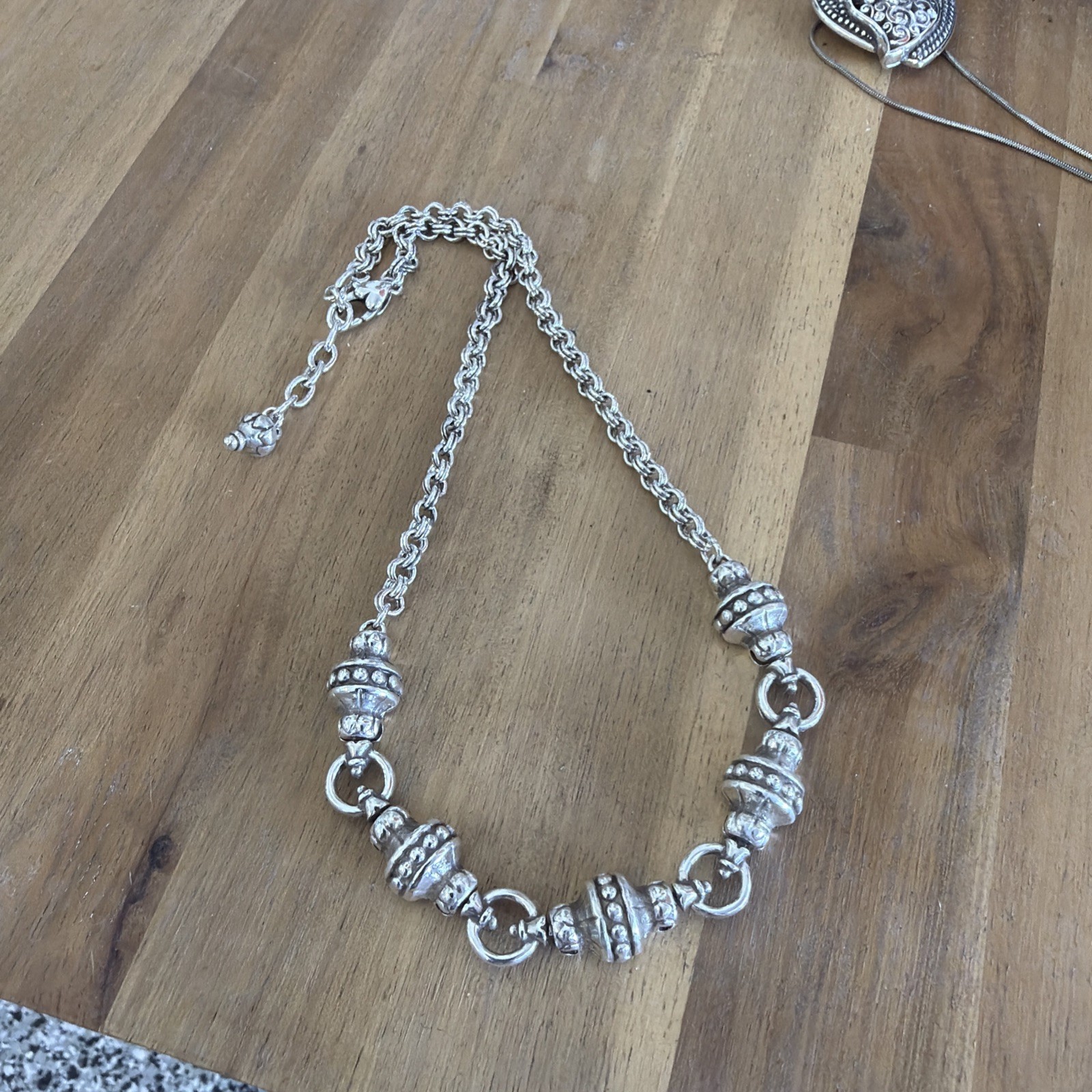 Brighton VINTAGE Silver Plated Collar Necklace **RETIRED**