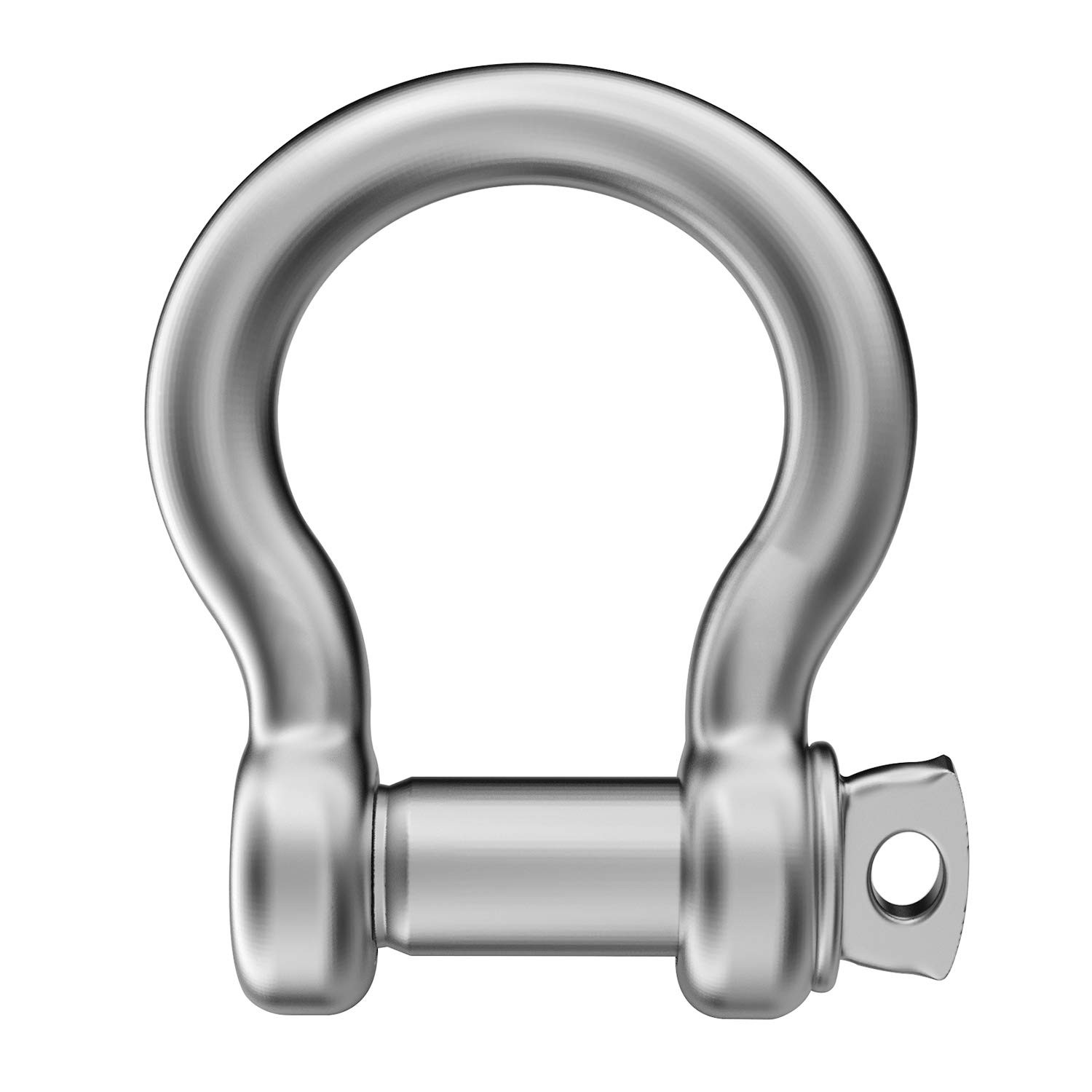Hulless 2 Pcs 3/8 Inch 304 Stainless Steel D Ring 10 mm (Pack of 2), Silver
