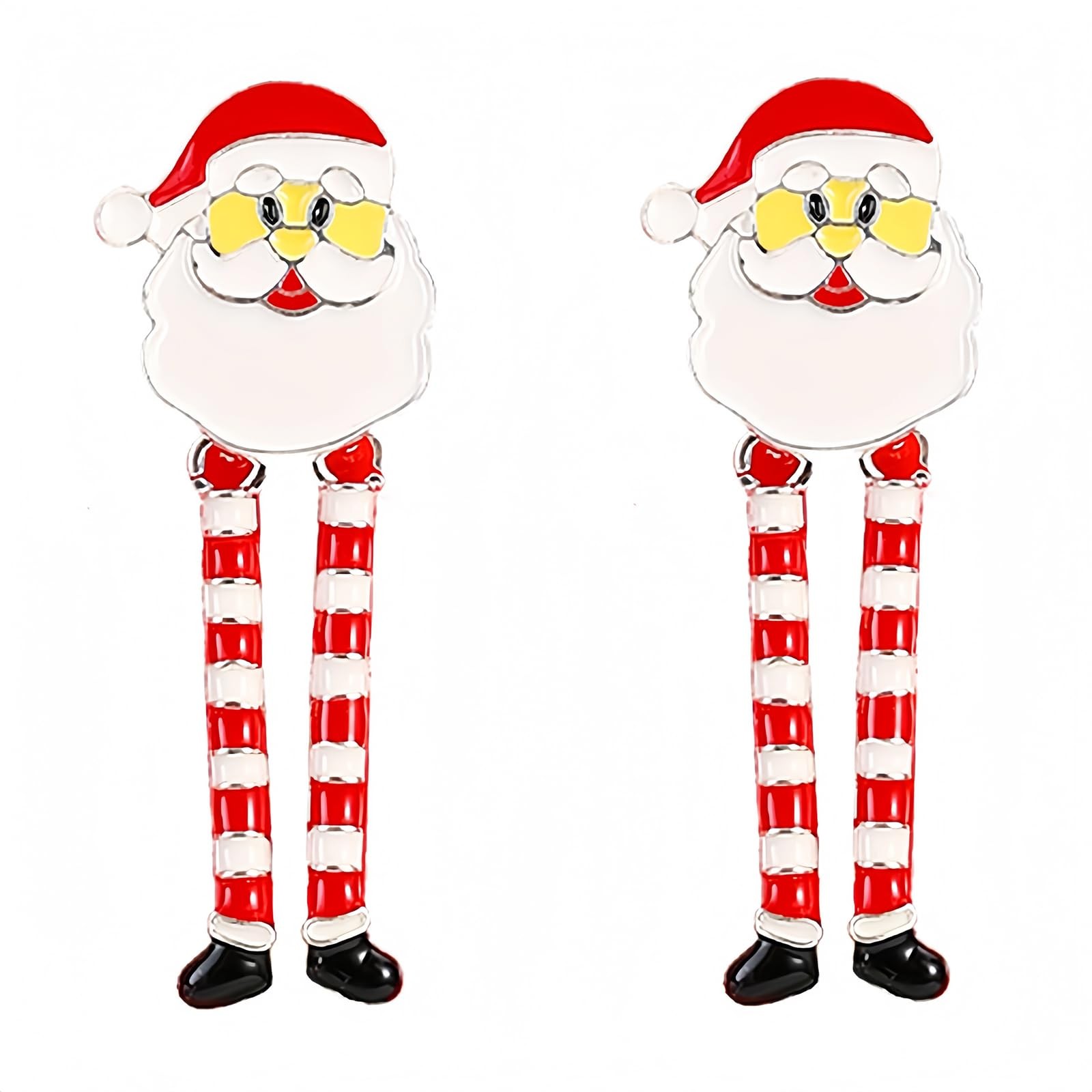 Christmas Red White Green Earrings Gift Holiday Earrings for Women Santa Claus