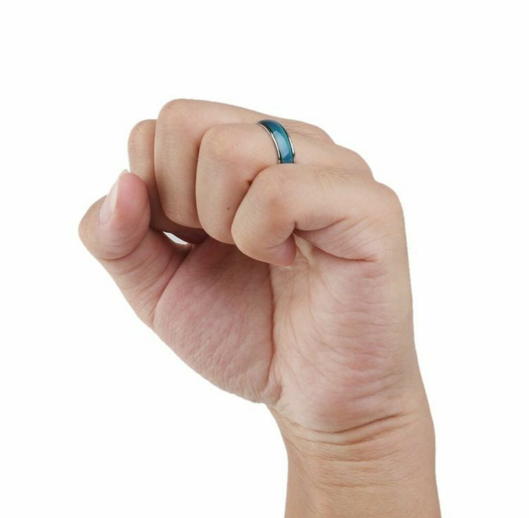 Stainless steel Mood Ring Color Change For Women Men and kids