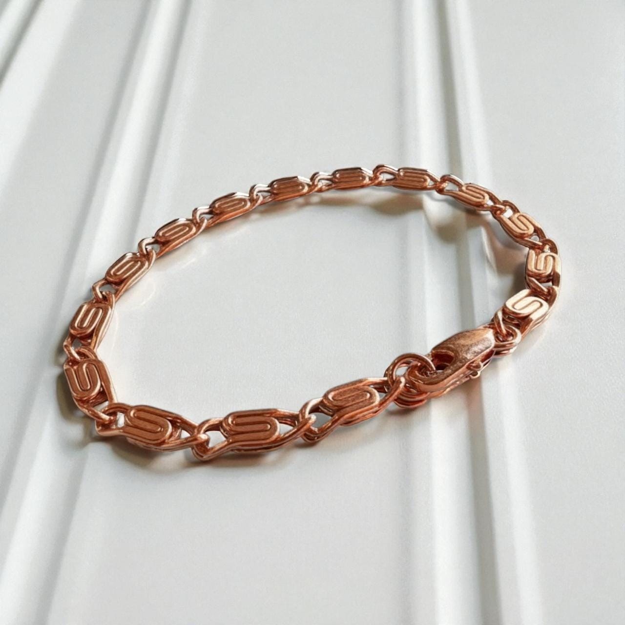 Pure Copper Scroll Bracelet • Vintage Style • Adjustable & Plus Sizes Available