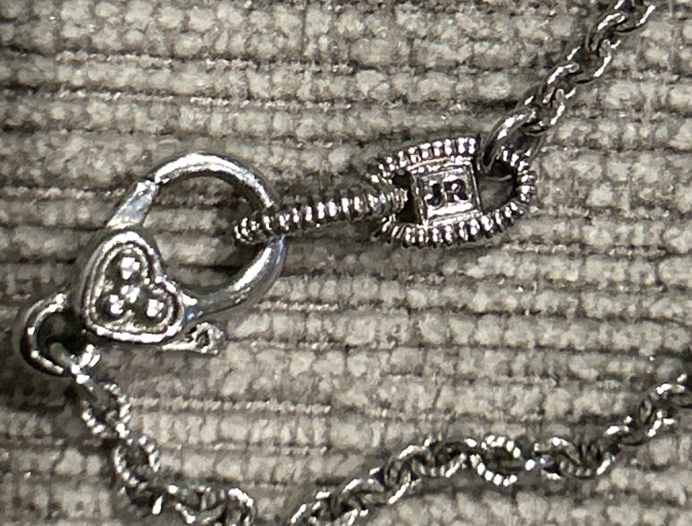 Judith Ripka Silver 16″ Necklace Pink/yellow Twin Heart Pendant