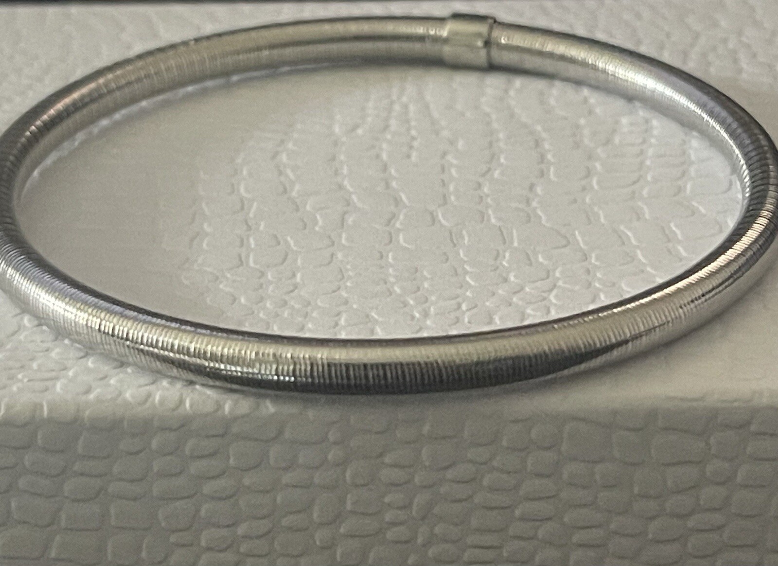Stainless Steele Ross Simon Bracelet Bangle ribbed slip On