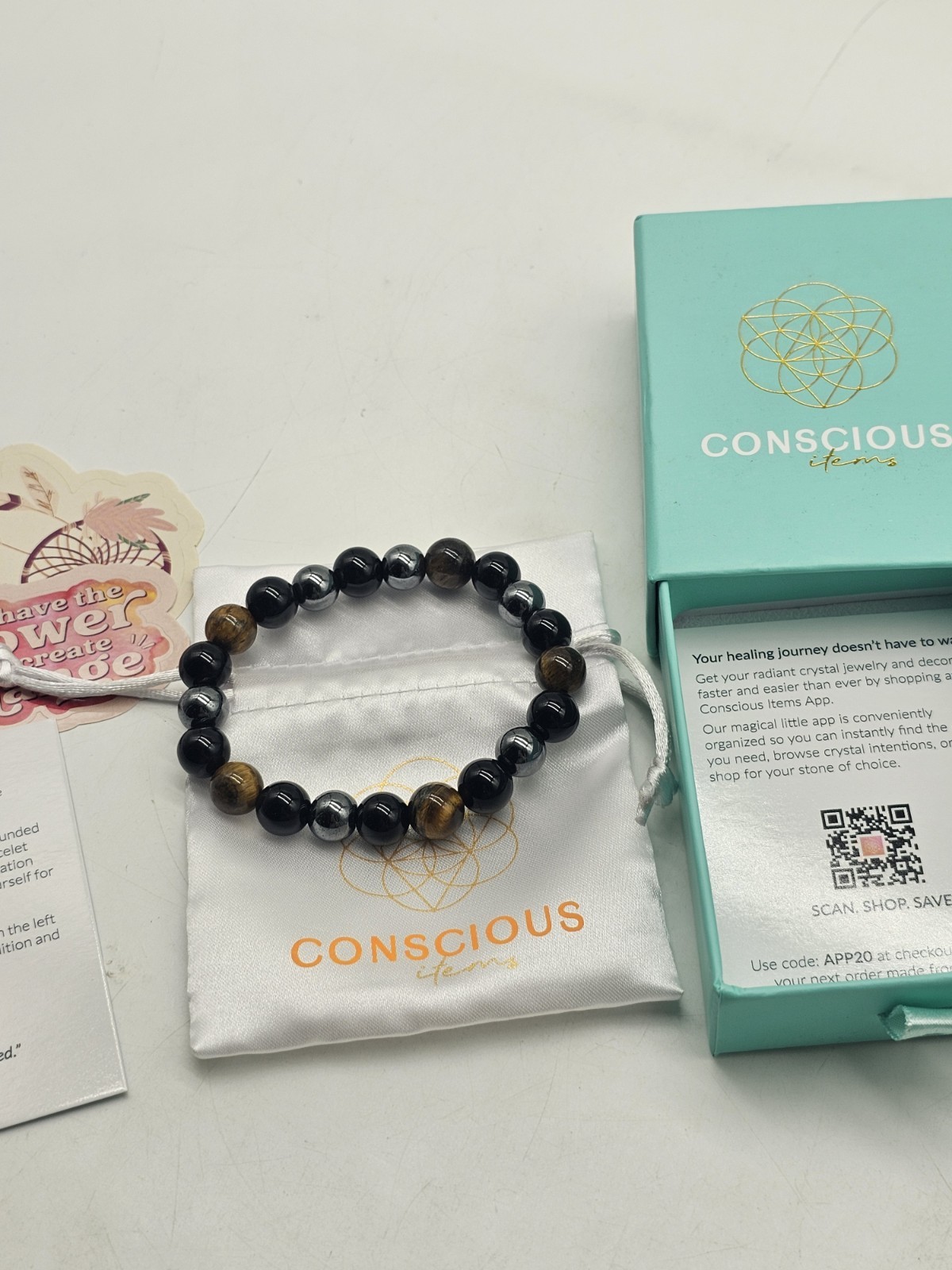 Conscious Items The Triple Protection Bracelet 7.8in