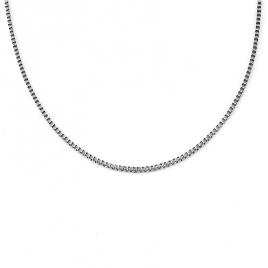 Stainless Steel 23 5/8 in (60cm) 2 mm Box Neck Chain Necklace