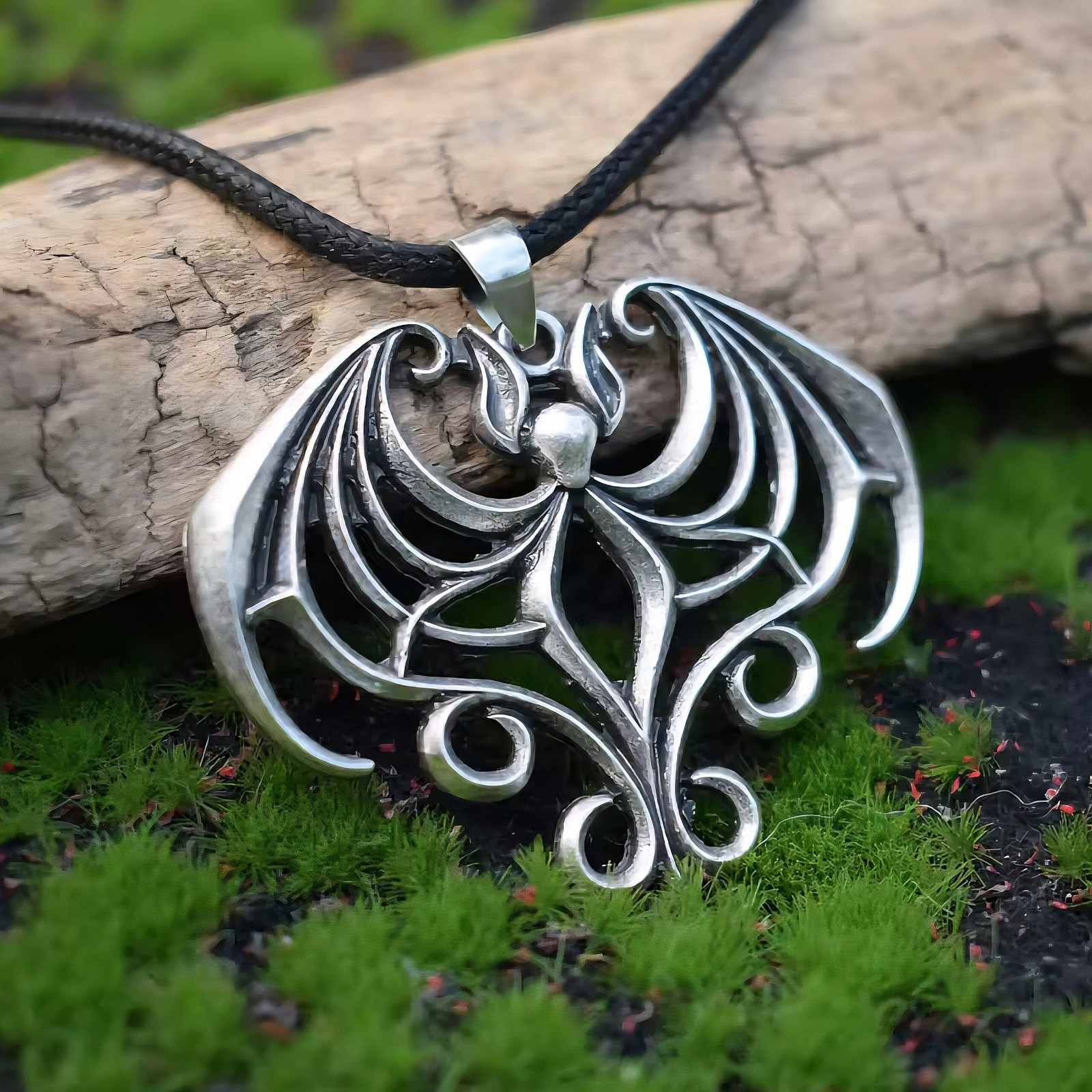 Gothic Bat Necklace